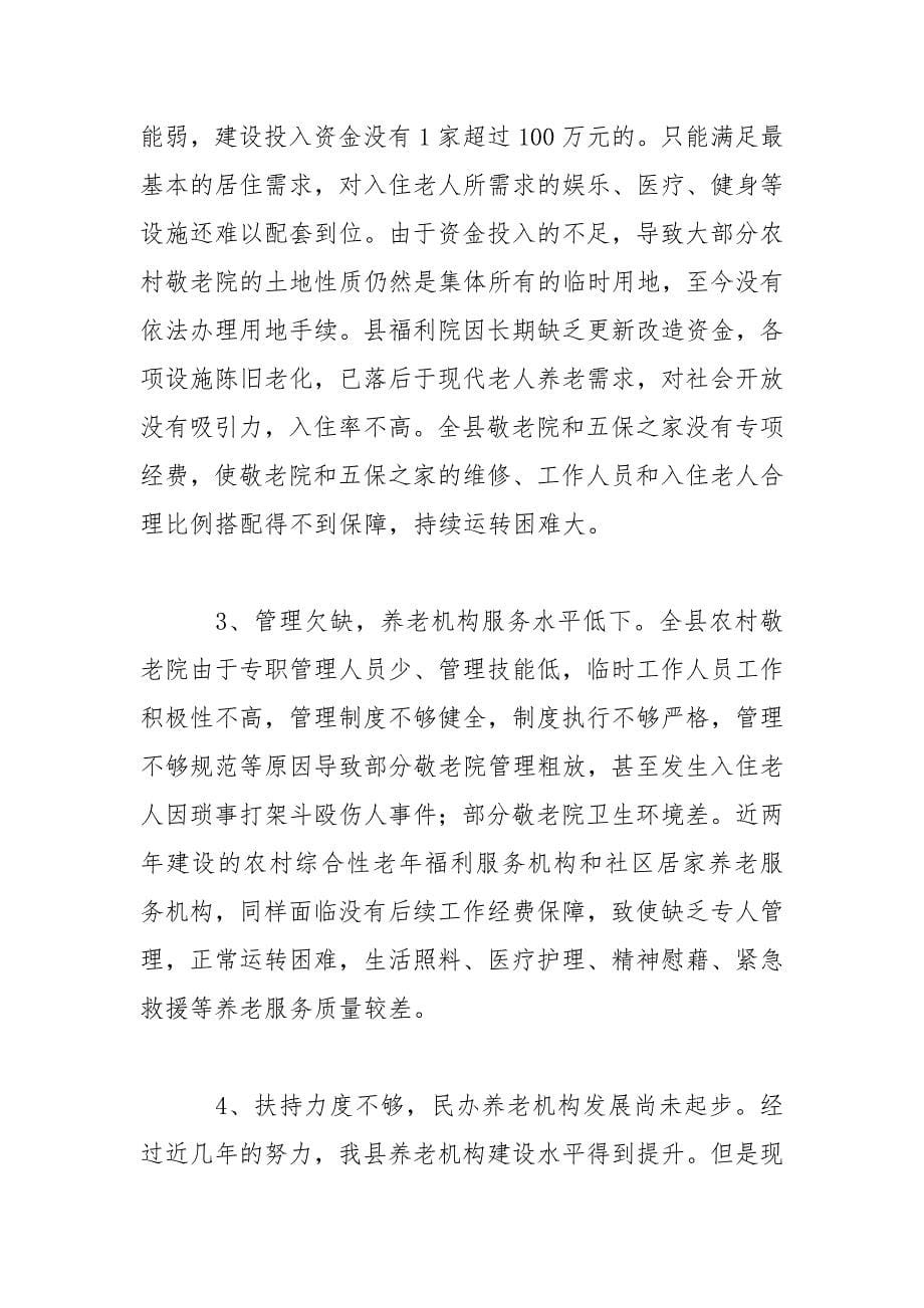 县养老产业调研报告范文_第5页