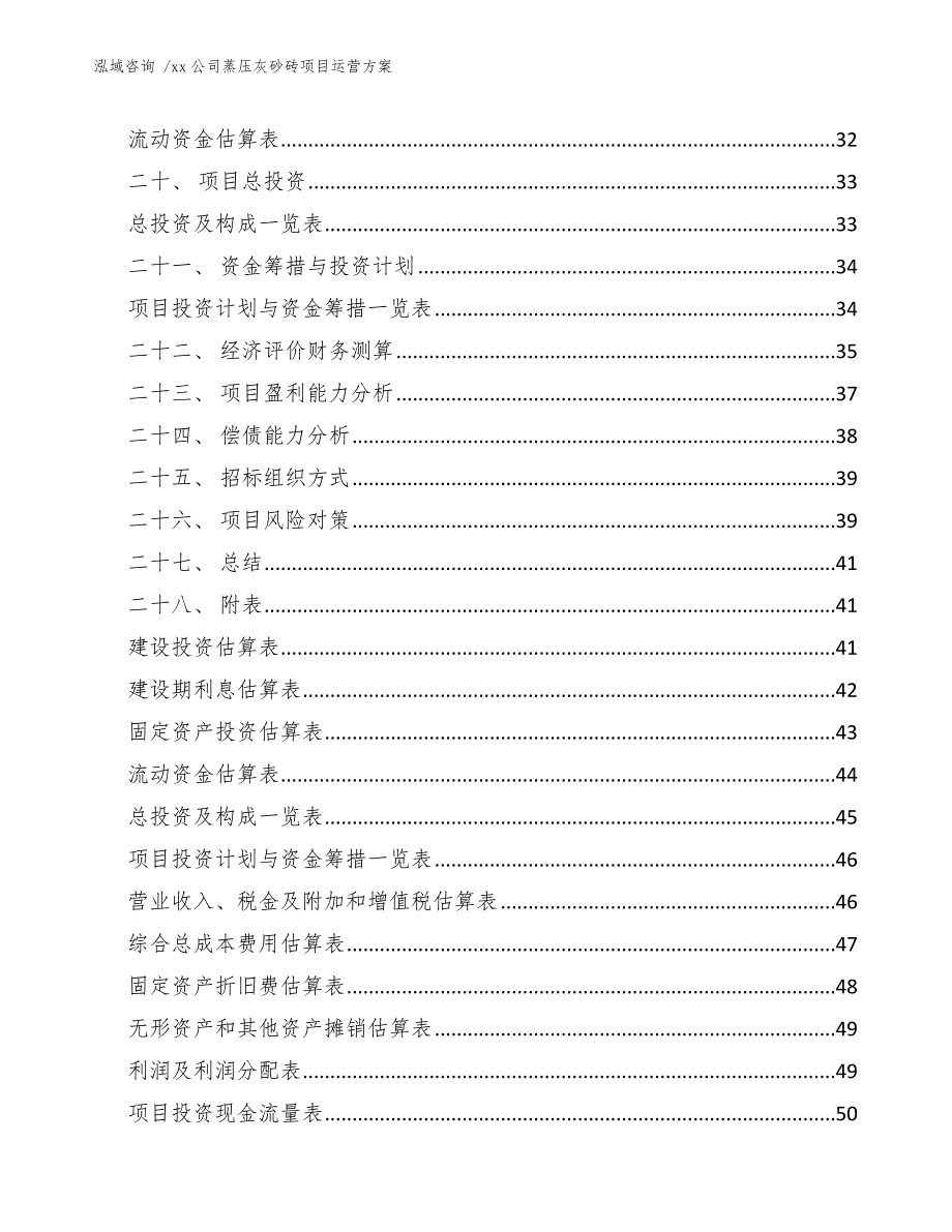 xx公司蒸压灰砂砖项目运营方案（参考模板）_第2页