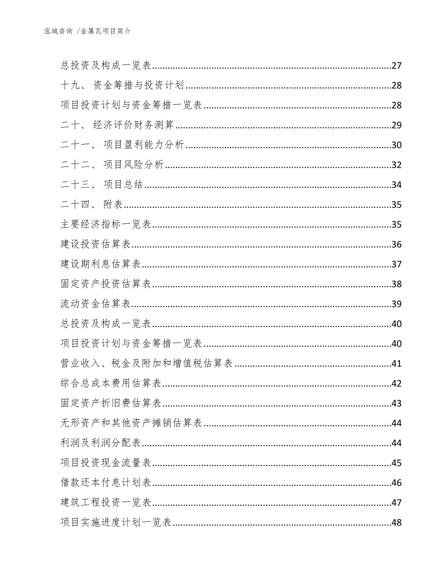 金属瓦项目简介（模板）_第2页