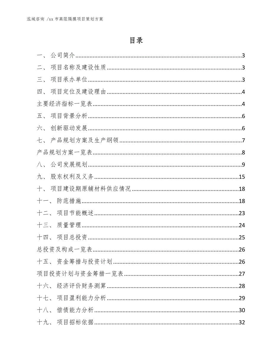 xx市高阻隔膜项目策划（范文参考）_第1页