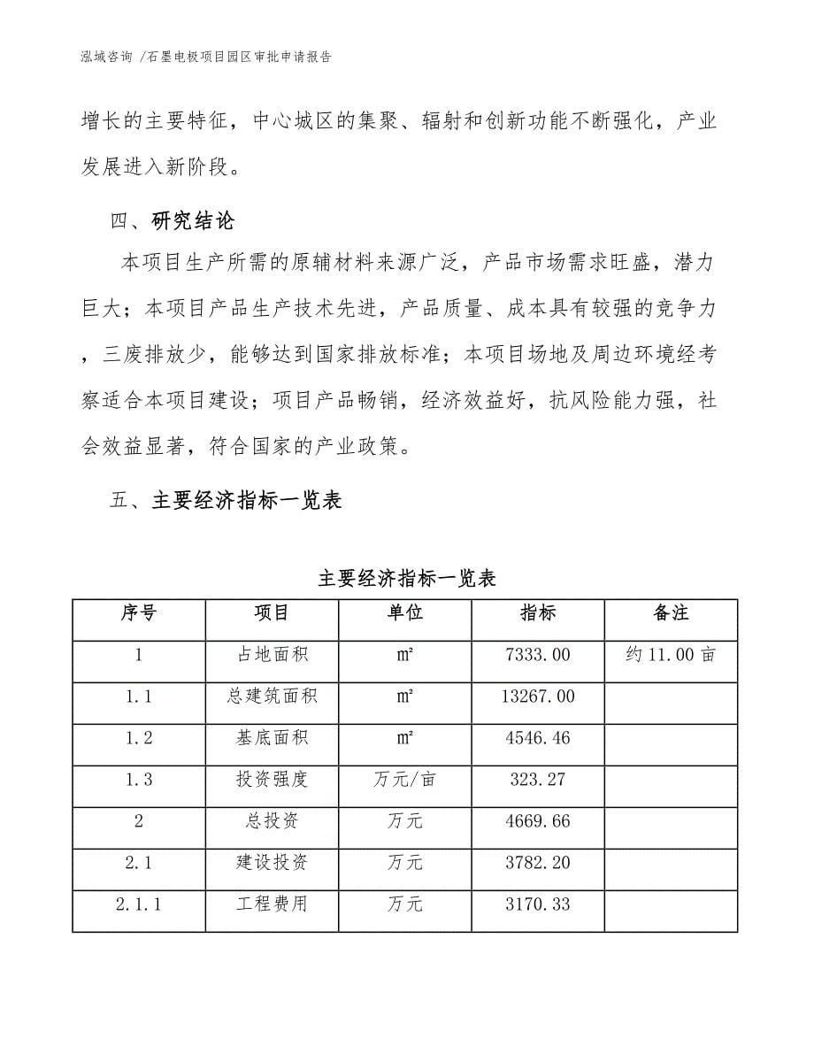 石墨电极项目园区审批申请报告（参考范文）_第5页