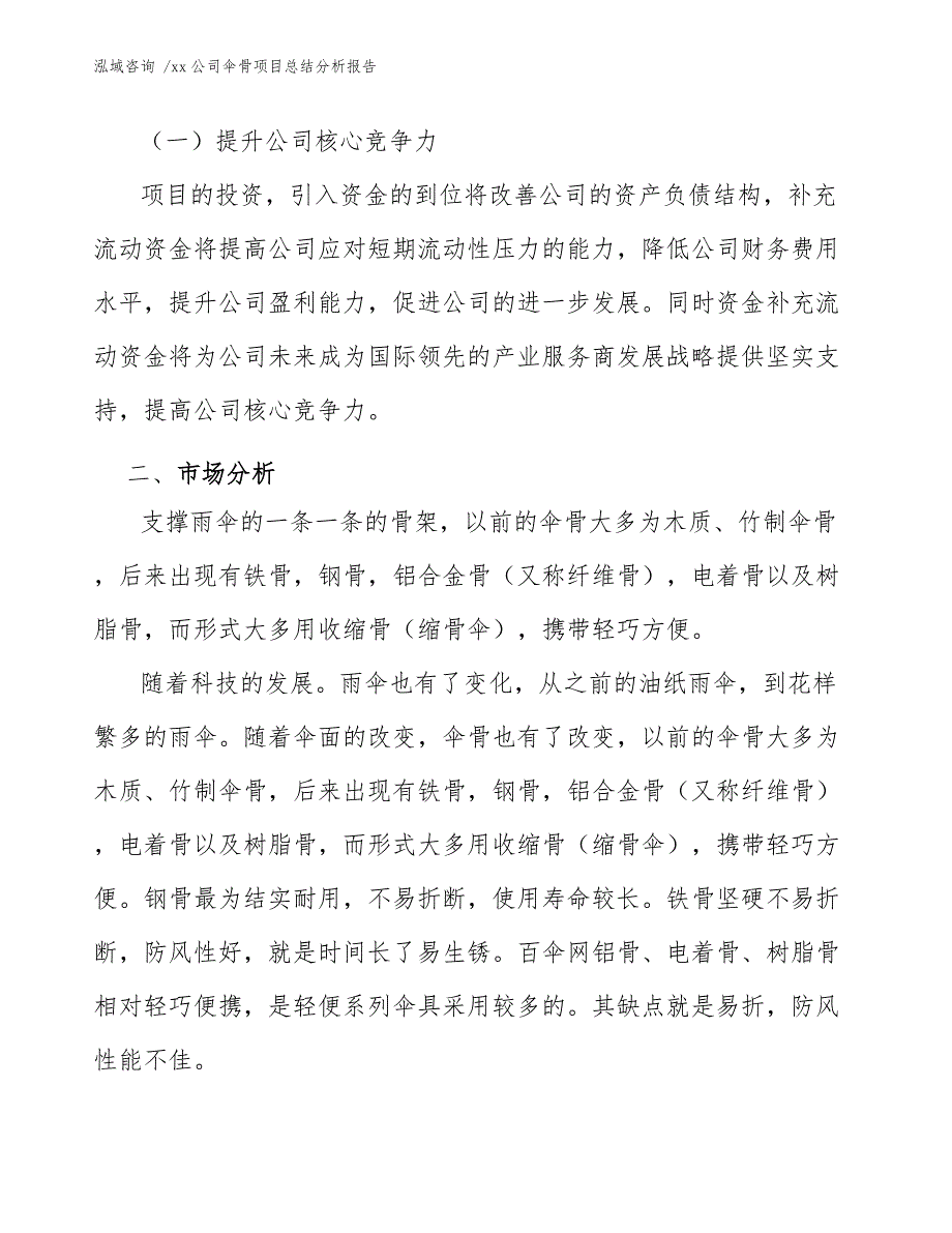 xx公司伞骨项目总结分析报告（模板）_第4页