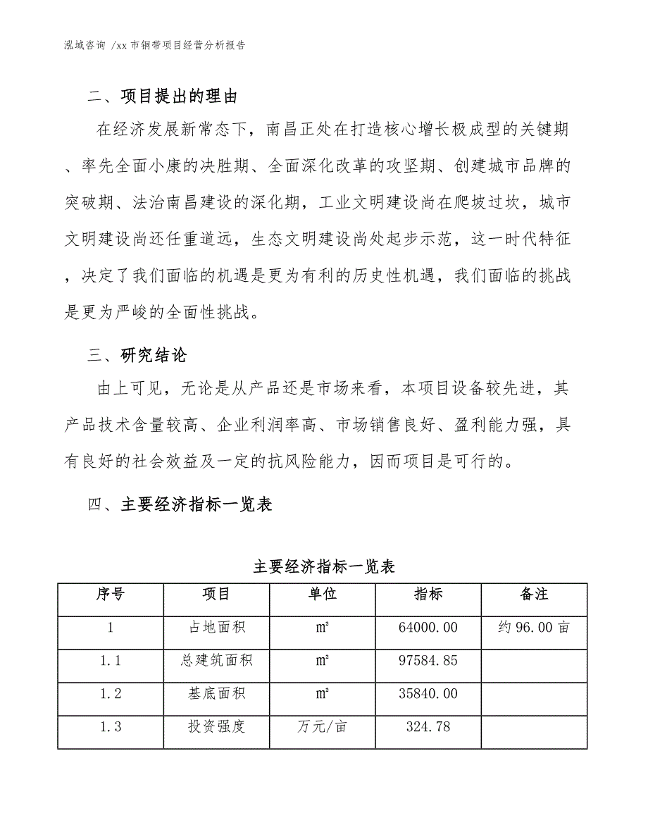 xx市铜带项目经营分析报告（范文模板）_第4页