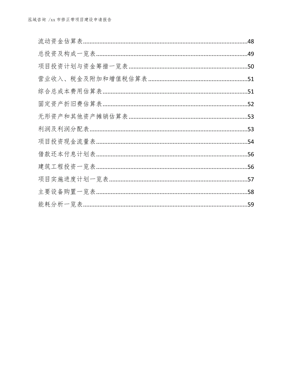 xx市修正带项目建设申请报告（模板）_第4页