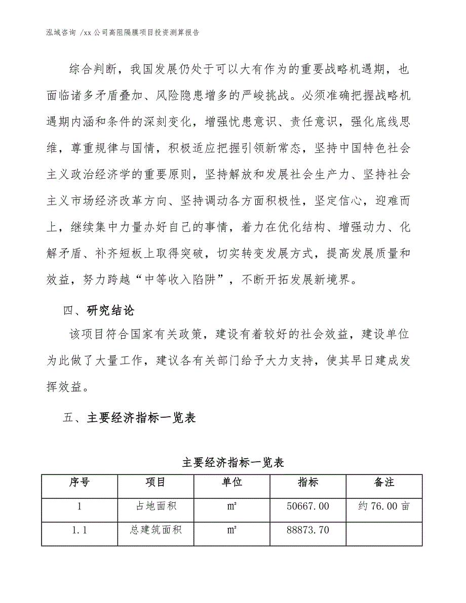 xx公司高阻隔膜项目投资测算报告（参考模板）_第4页