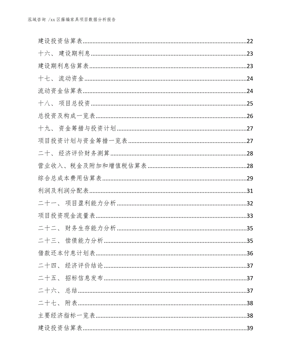 xx区藤编家具项目数据分析报告（范文模板）_第2页