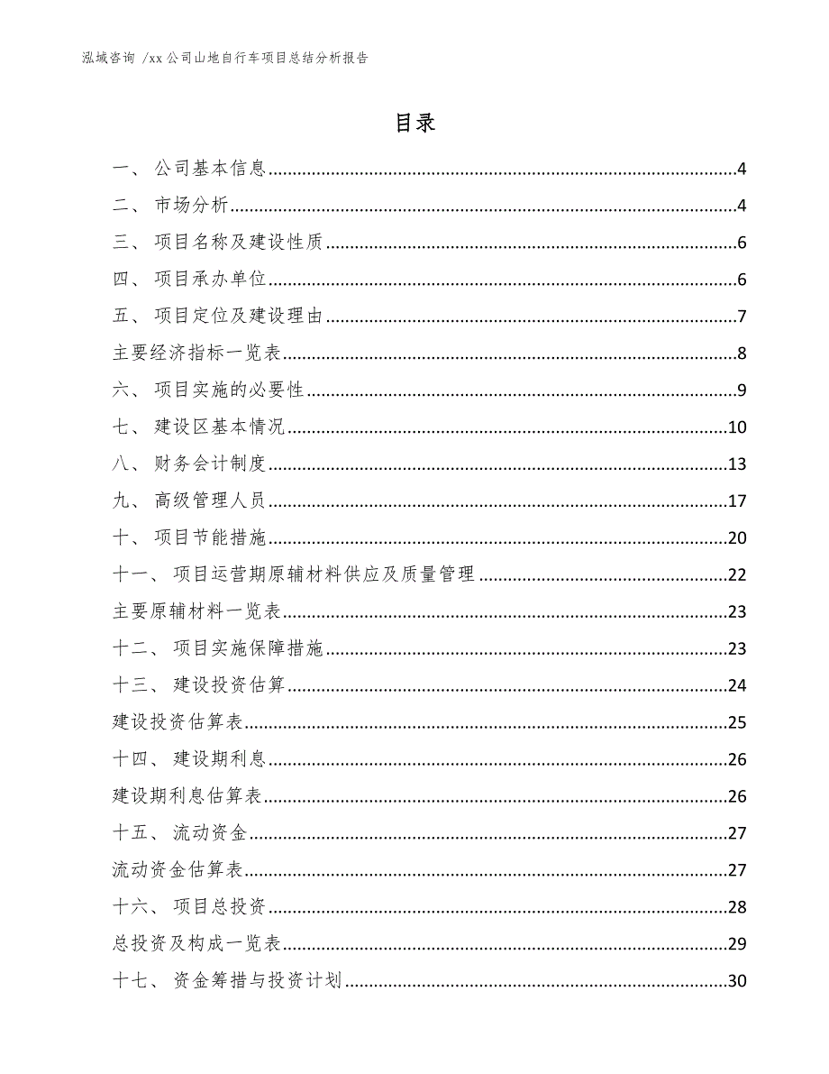 xx公司山地自行车项目总结分析报告（范文模板）_第2页