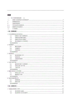 【模板】招聘专业任职资格标准