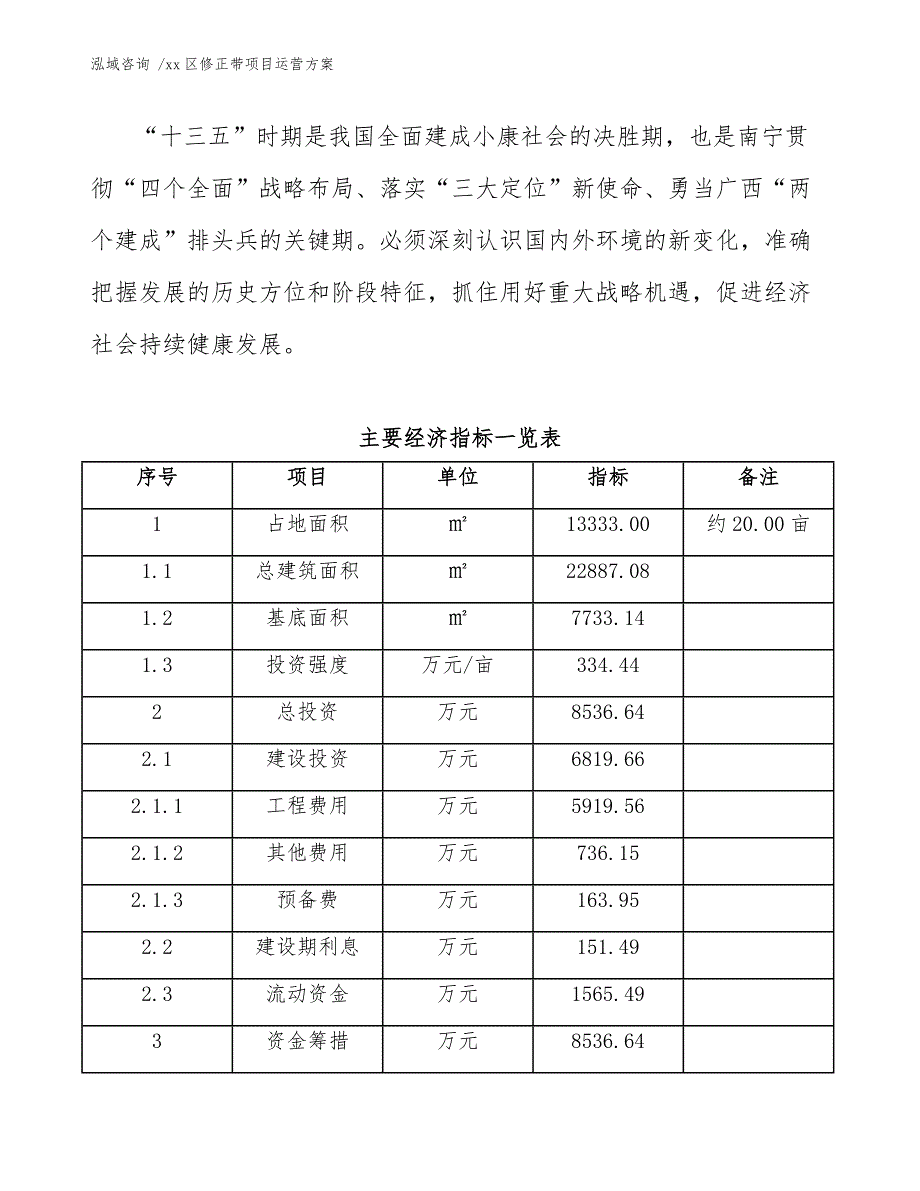 xx区修正带项目运营（范文参考）_第4页