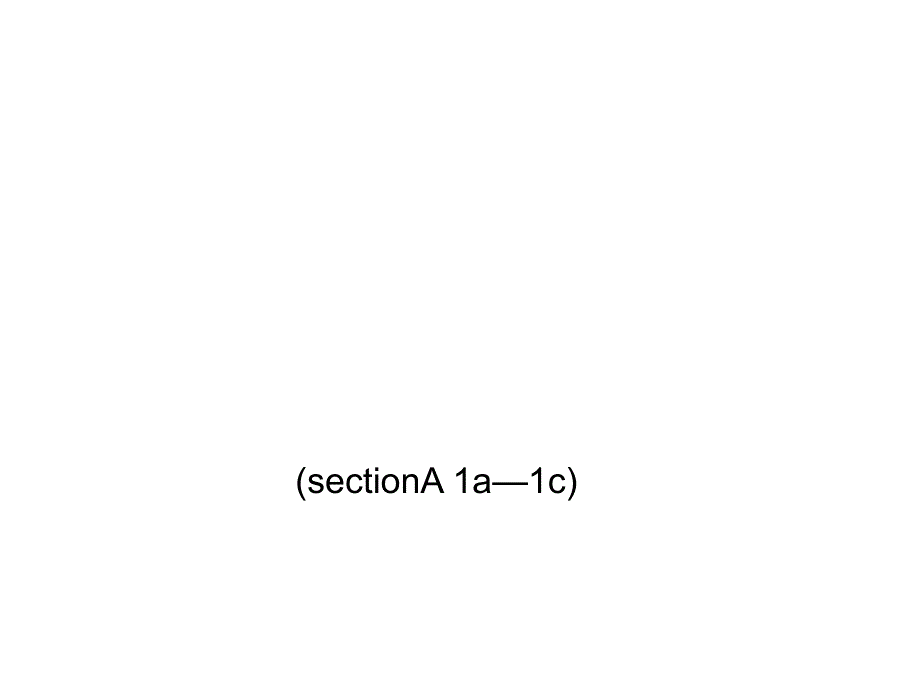 人教英语八年级上册Unit6Section A 1a-1c(共17张PPT)_第1页