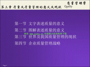 质量及质量管理的意义及现状（PPT 39页）