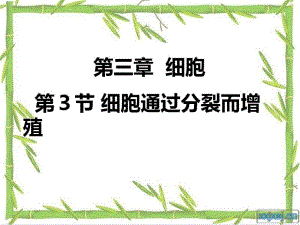 上生物33细胞通过分裂而增殖黄喜玲、李娟演示课件