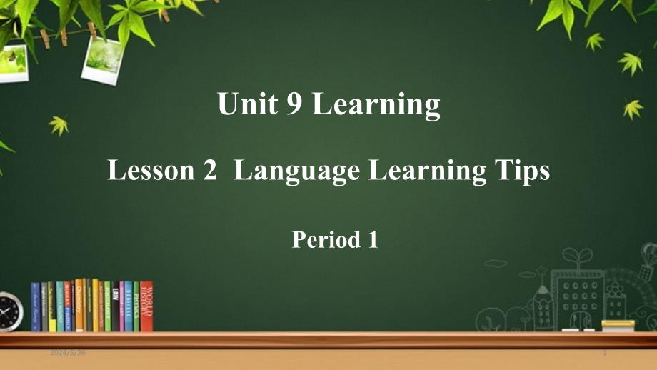 Unit 9 Lesson 2第1课时示范课教学课件【高中英语北师大版必修第三册】_第1页