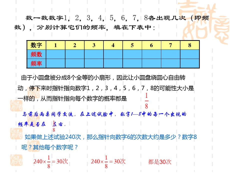 初中八年级(初二)数学课件 概率的含义_第5页