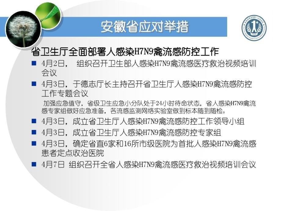 人感染HN禽流感医院感染预防与控制指南_第5页