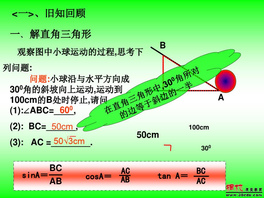 九年级下《解直角三角形复习课》精品PPT课件_第3页
