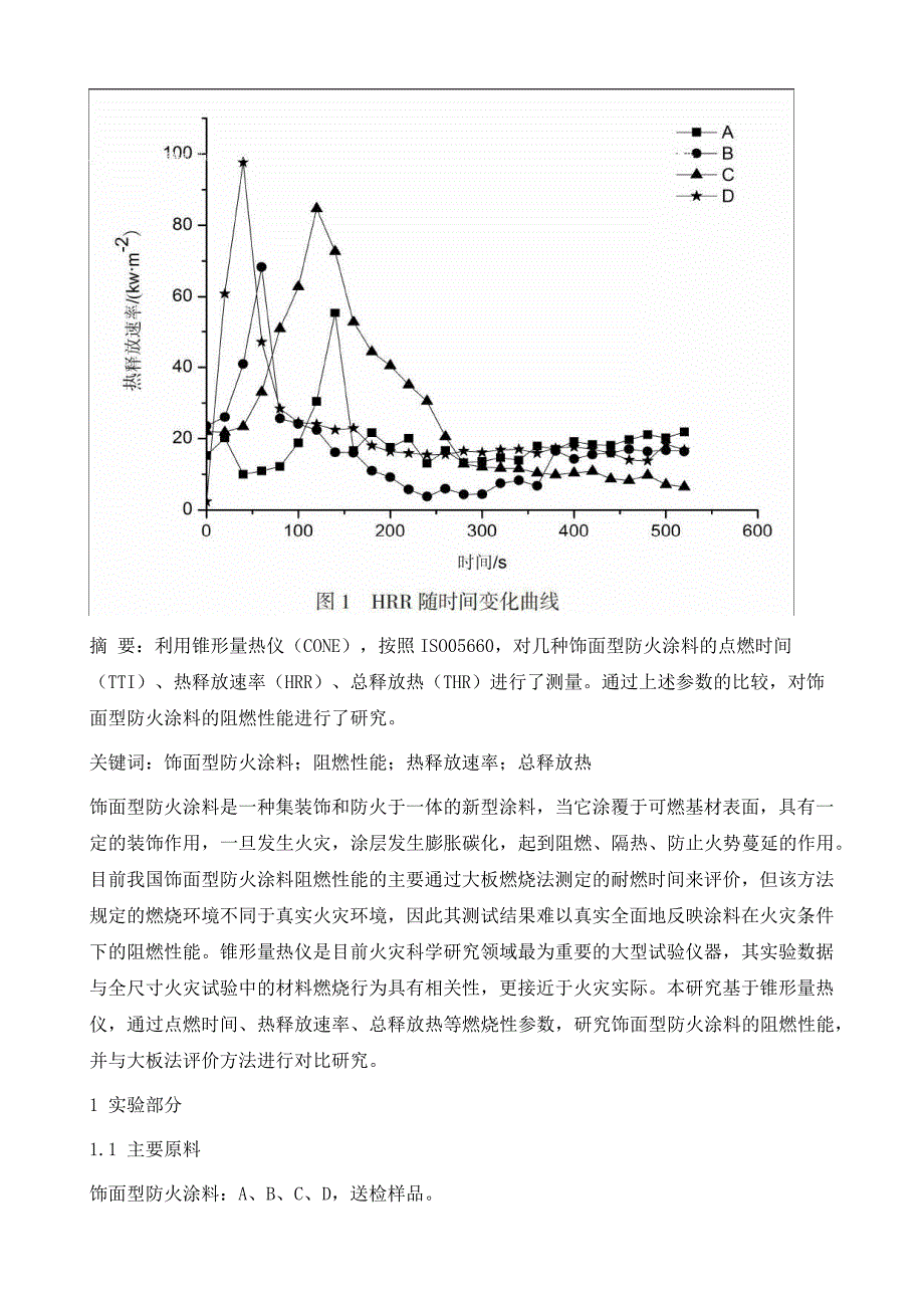 锥形量热仪研究饰面型防火涂料的阻燃性能_第3页