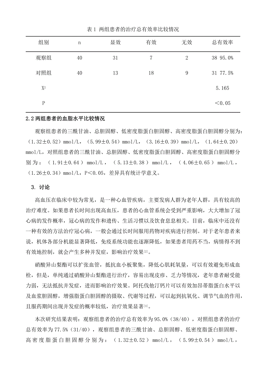 阿托伐他汀钙片联合心血管药物治疗冠心病的临床研究_第4页