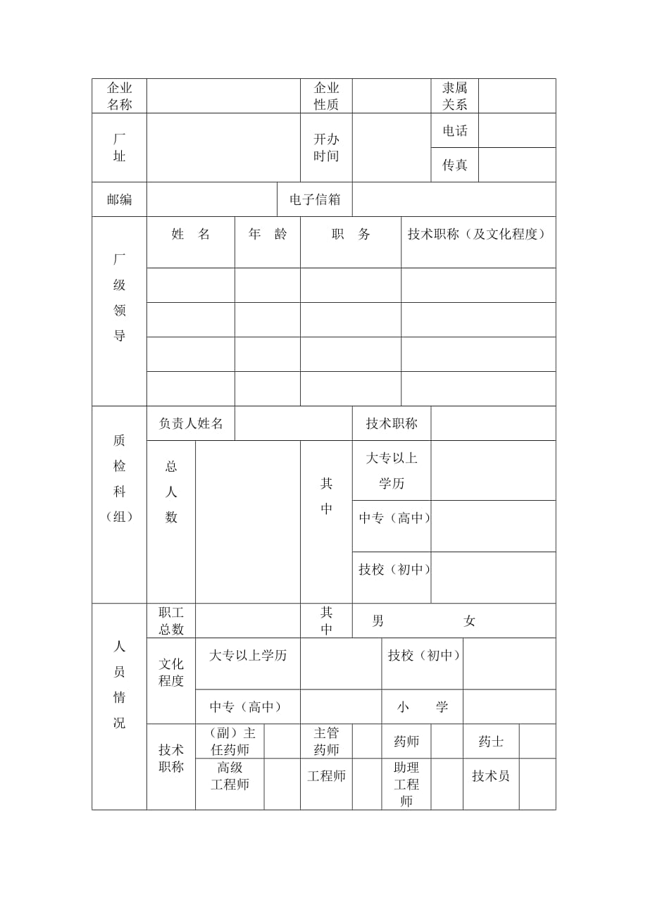 放射性药品生产、经营申请表_第2页