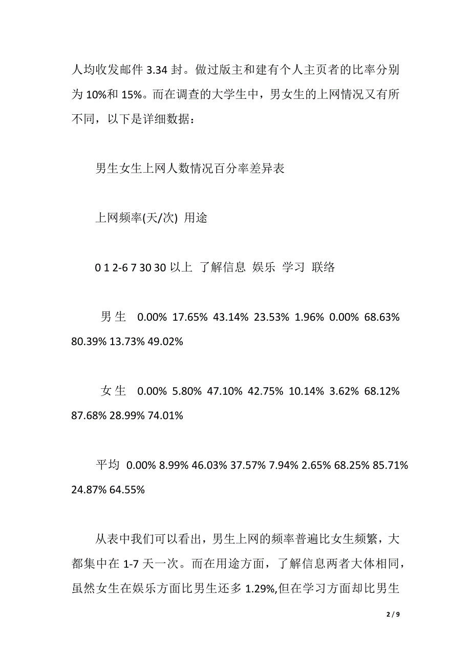 大学生寒假社会实践调查报告格式（word文档）_第2页