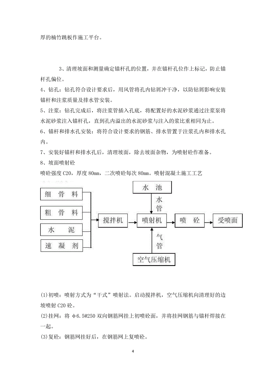 挂网锚喷支护工程施工方案_1_第4页