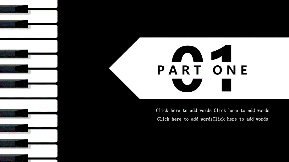 黑白钢琴商务汇报通用PPT模板_第3页