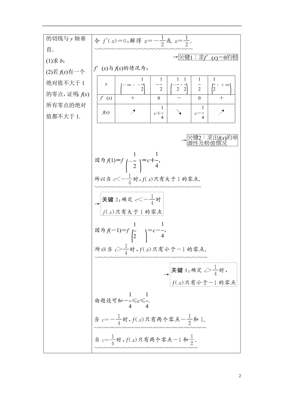 第3章 命题探秘1 第3课时 利用导数解决函数的零点问题_第2页