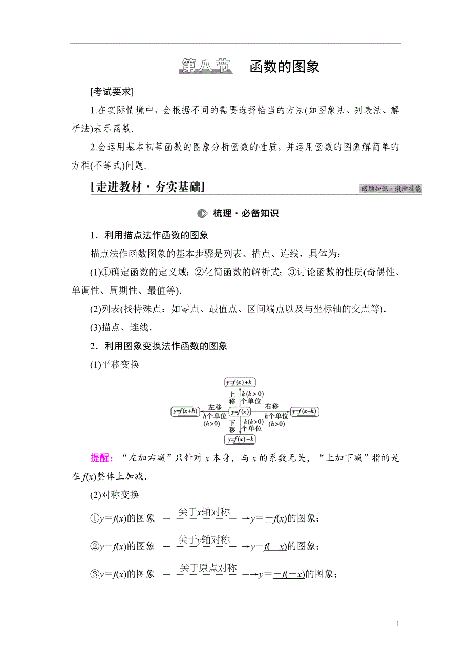 第2章 第8节 函数的图象_第1页