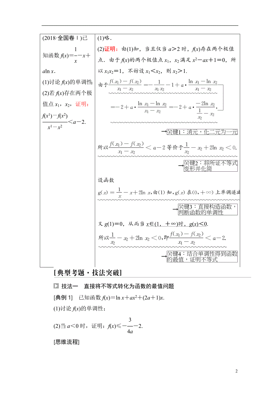 第3章 命题探秘1 第1课时 利用导数证明不等式_第2页