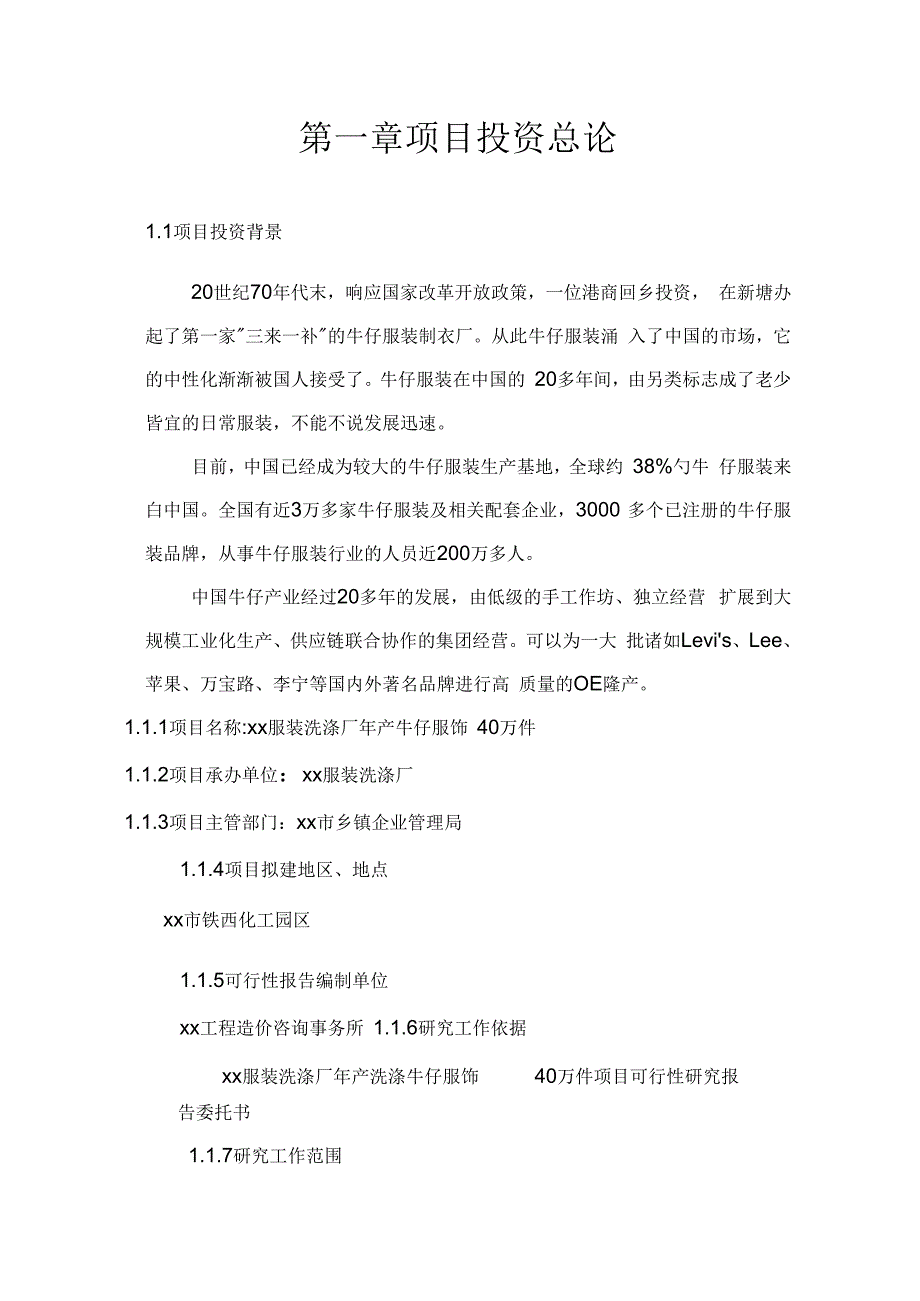 洗涤牛仔服饰项目可行性研究报告_第2页