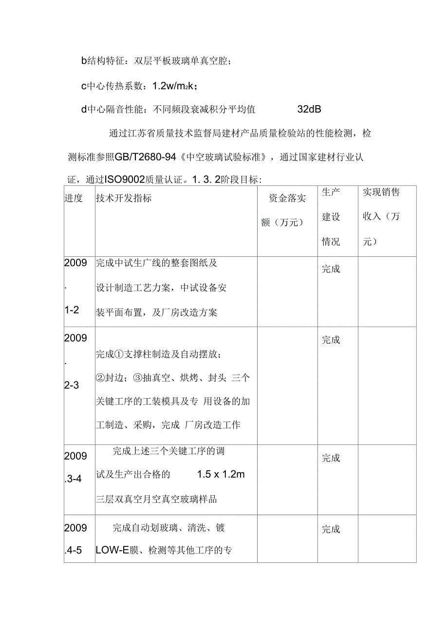 真空平板玻璃建设可行性研究报告_第5页