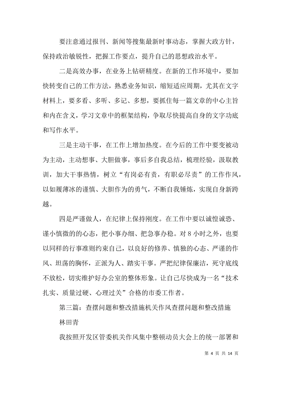 问题查摆与整改措施_第4页