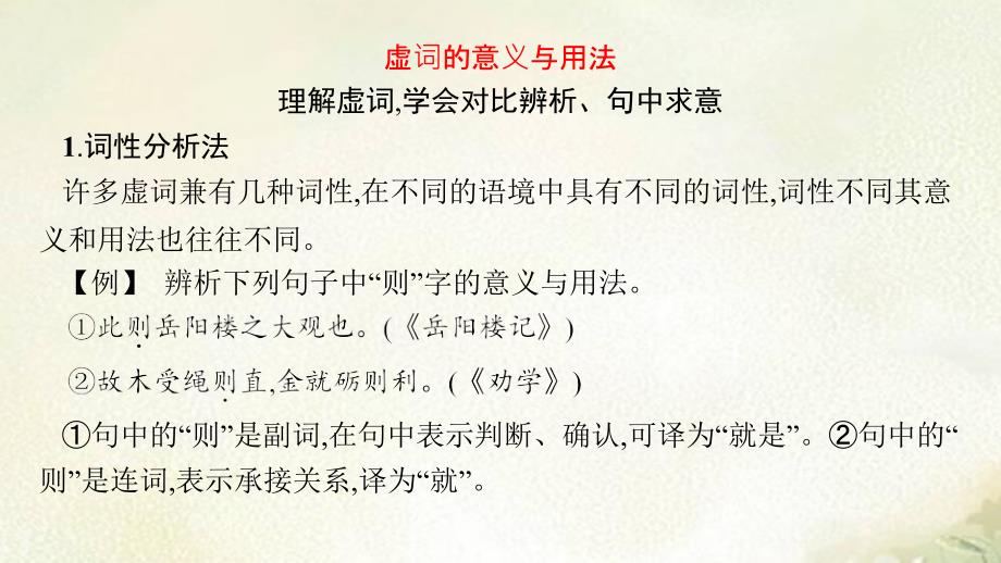 新教材2022新高考语文复习课件：文言文阅读 2文言虚词_第3页