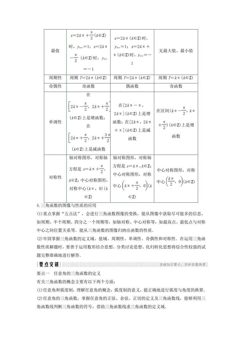 【数学】高中数学第一章三角函数章末复习_第2页