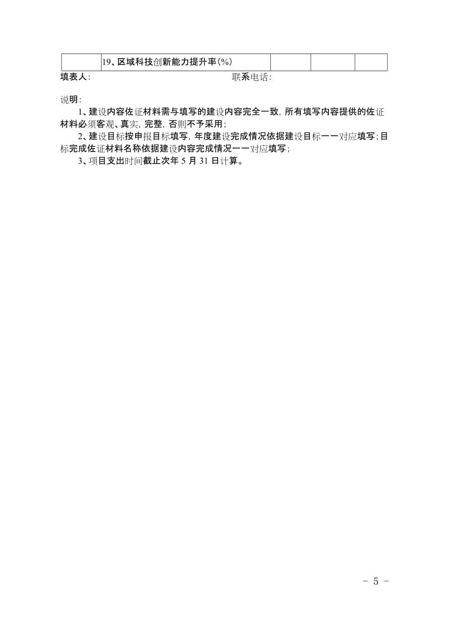 2020年度湖南省创新型省份建设专项资金绩效评价基础数据表—科技创新重大项目_第5页