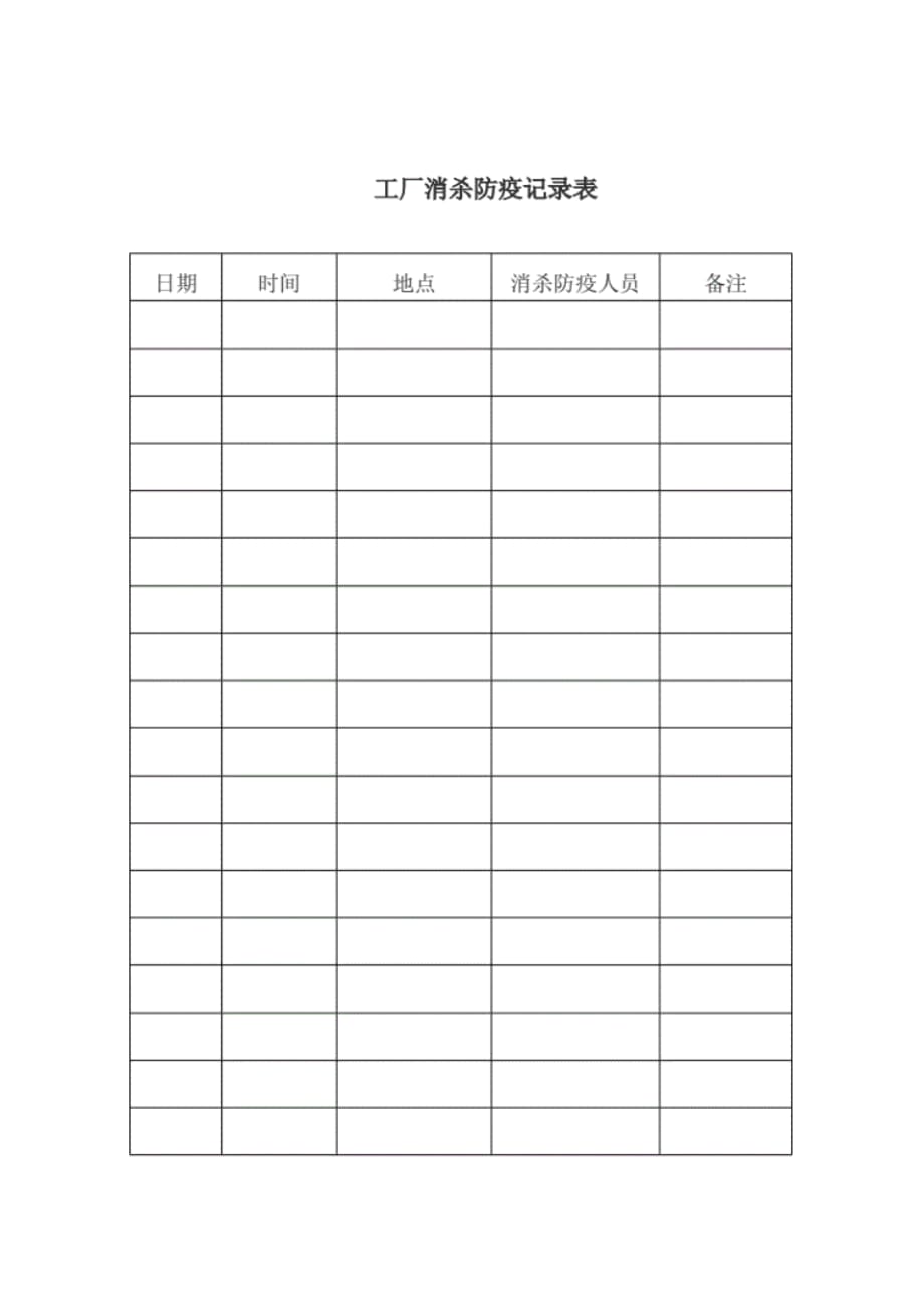 公司(企业)疫情防控台账表格.pdf_第1页