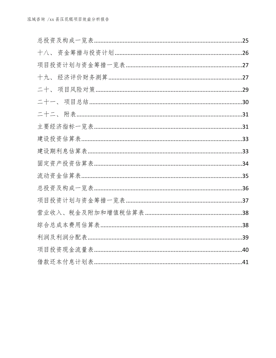 xx县压花辊项目效益分析报告（范文模板）_第3页