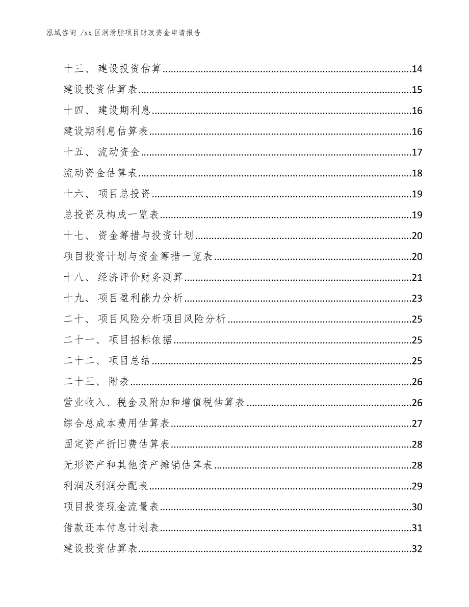 xx区润滑脂项目财政资金申请报告（模板参考）_第2页