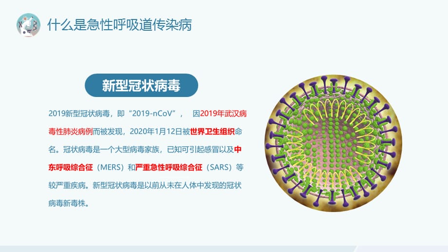 蓝色绿色卡通清新如何预防新型 冠状 病毒科普宣传实用PPT教育课件_第5页