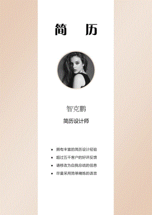 模板公司个人简历优秀24