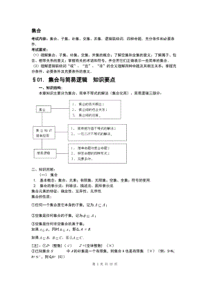 集合与函数-高考数学