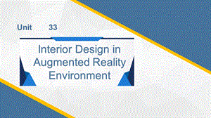 Interior Design in Augmented Reality Environment