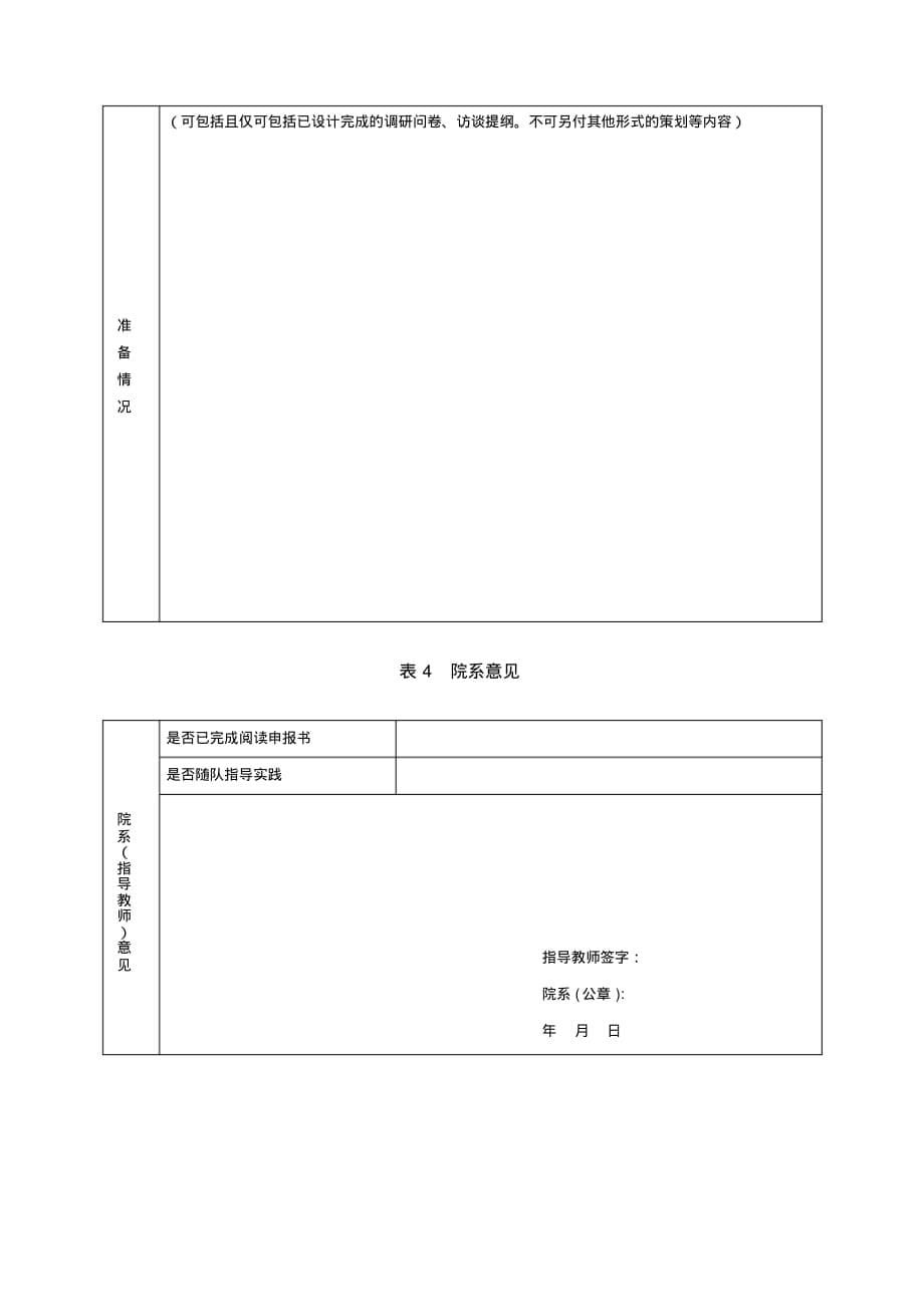 2019年“珞珈职航”就业创业暑期社会实践活动申请计划书_第5页