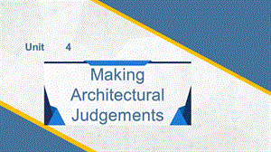 Making Architectural Judgements