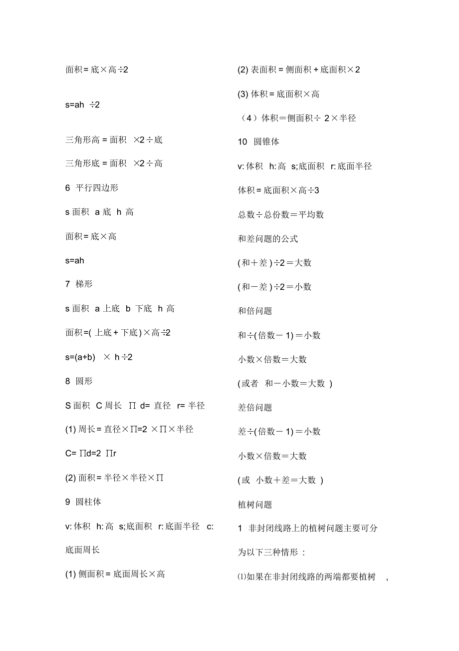 小学到初中的公式_第2页