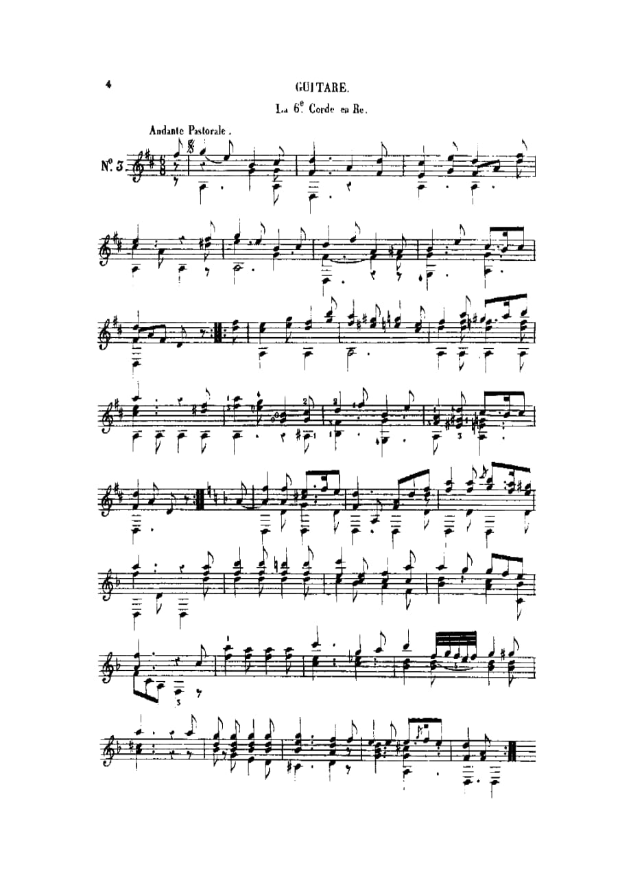 索尔作品32-3《华尔兹》Waltz-Op.32-no.3;F.-Sor-古典吉他谱_第1页