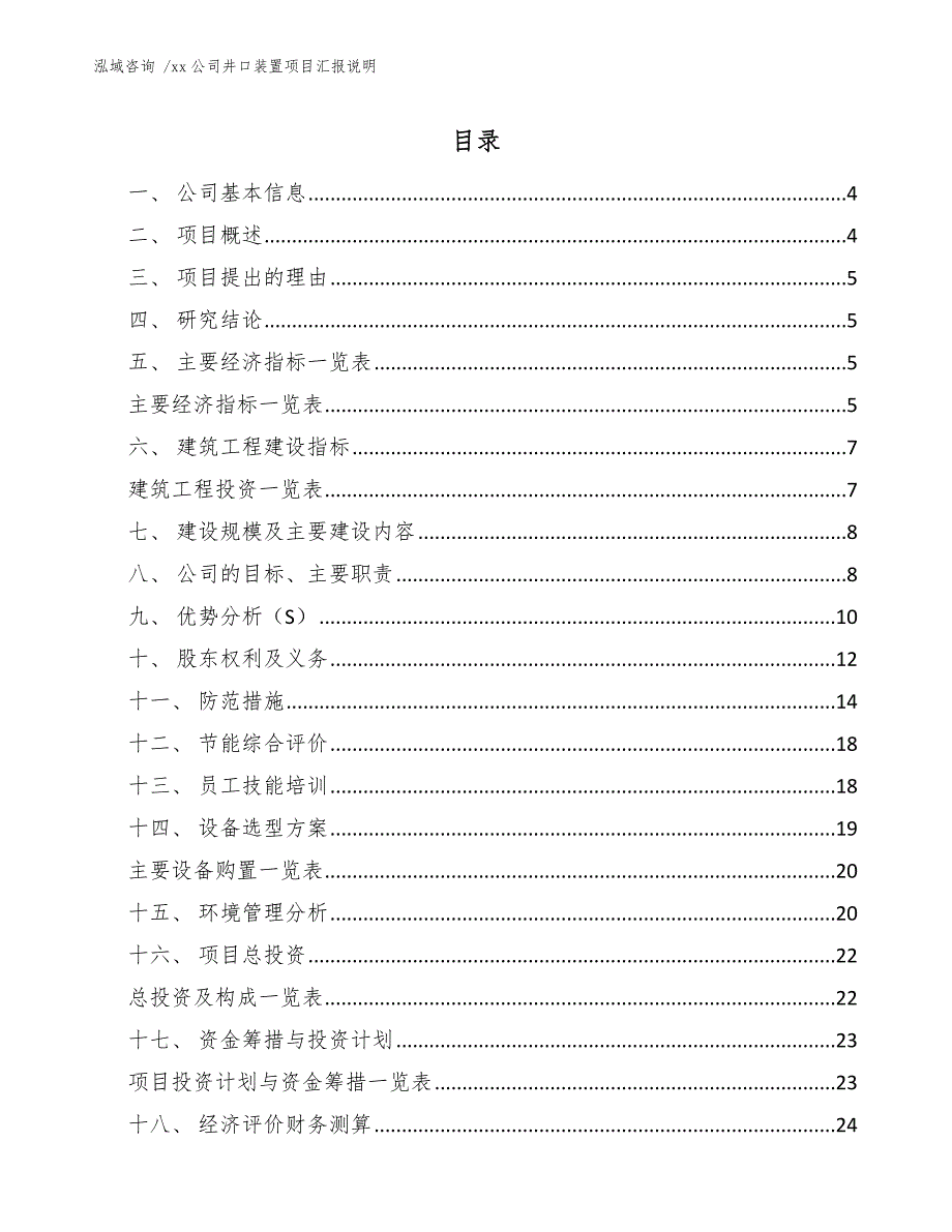 xx公司井口装置项目汇报说明（模板）_第2页