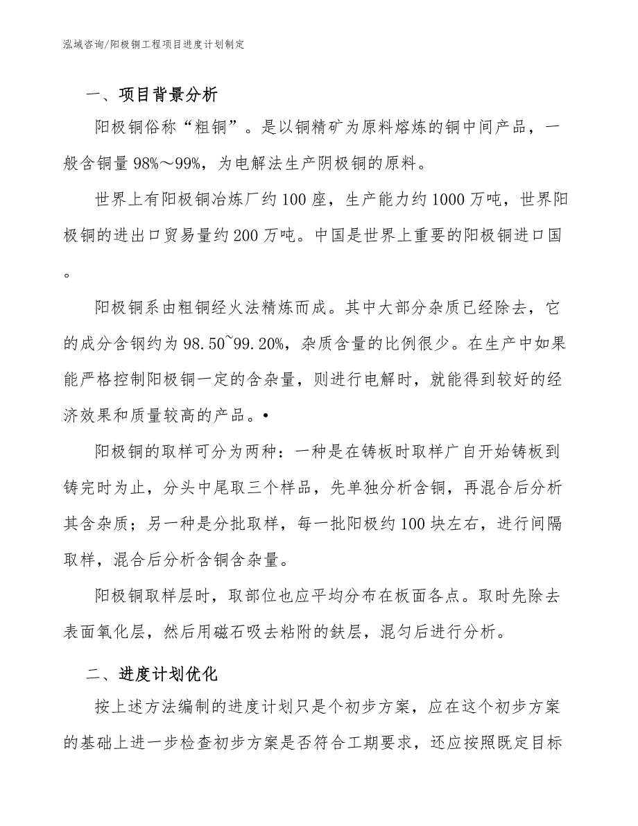 阳极铜工程项目进度计划制定（工程管理）_第2页