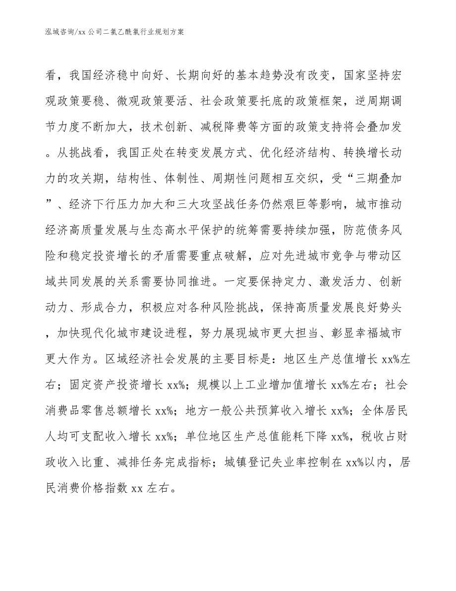 xx公司二氯乙酰氯行业规划方案（参考意见稿）_第5页