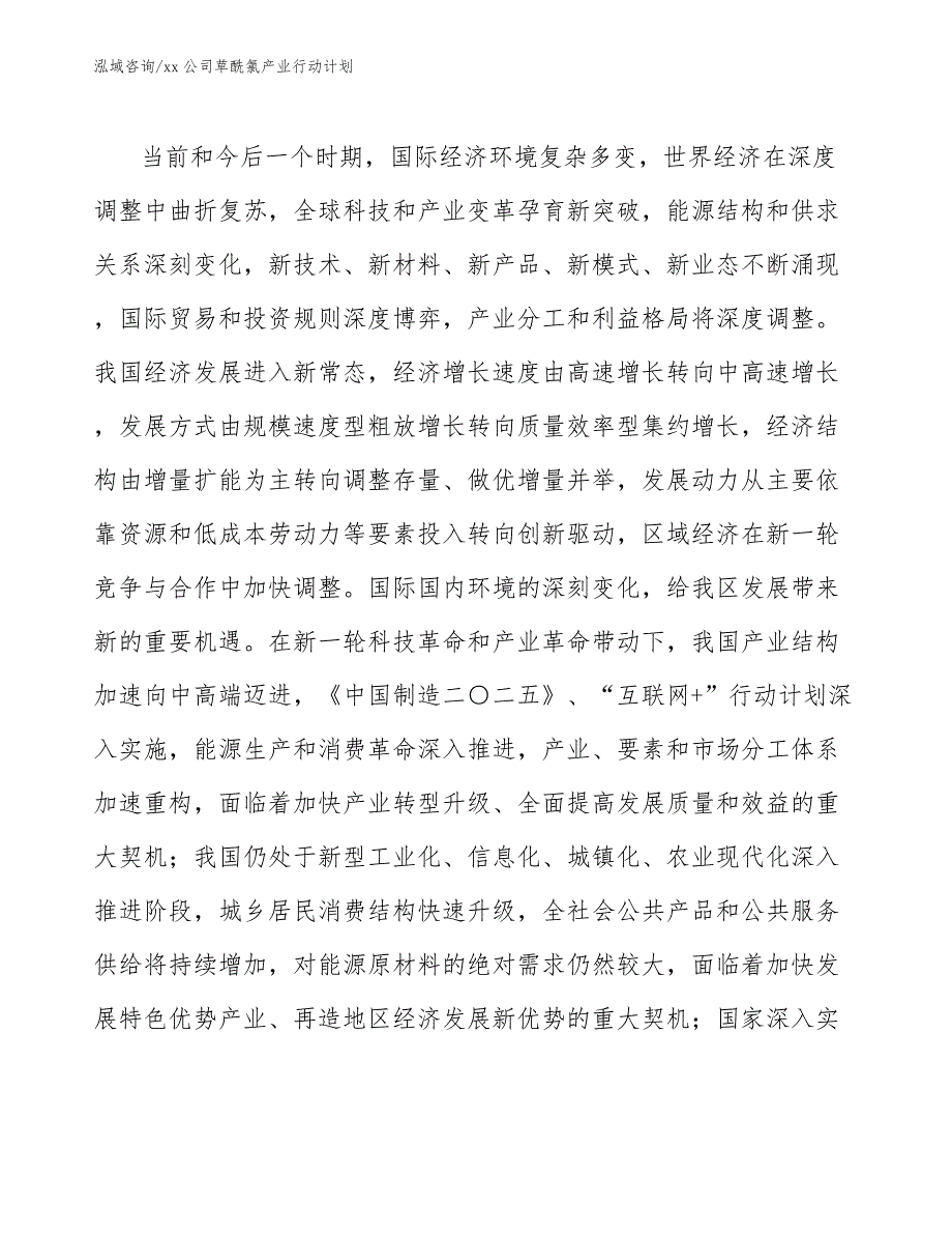 xx公司草酰氯产业行动计划（参考意见稿）_第4页